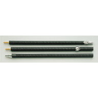 旗用竿　千段巻棒 3本継　1.8m　桜材金ネジ　クロームメッキ金具付き