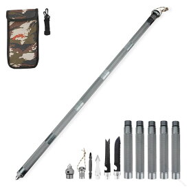 護身杖 ポータブル 折りたたみ ウォーキングスティック 安全な多機能防御杖 登山杖 軽量 アルミ合金製 マルチセット機能付き フィールド