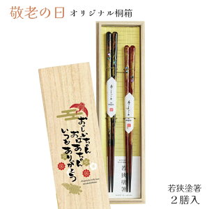 \送料無料/敬老の日 桐箱2膳入 朧月【若狭塗箸 夫婦箸 アワビ貝 漆 夫婦 箸ギフトセット 箸 プレゼント 職人 伝統工芸 田中箸店 桐箱 高級 手描き模様 食洗機対応 敬老の日 お誕生日 結婚
