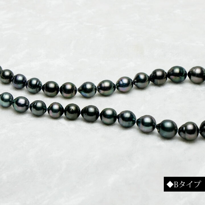 楽天市場】【黒蝶真珠】10.7-7mmセミバロックネックレス【送料無料 