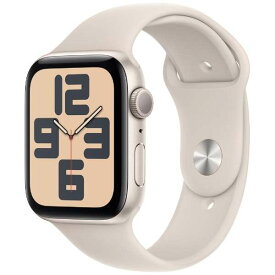 Apple Watch SE（第2世代:GPSモデル）アップル 40mm スターライトアルミニウムケースとスターライトスポーツバンド S/M MR9U3J/A