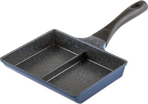 2面フライパン IH対応 和平フレイズ お弁当 2品同時に調理 仕切りフライパン 15×19cm ガス 時短 PFOAフリー ふっ素樹脂加工 ひるもぐ