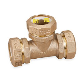 タブチ SPJ-T-1-L 20 : SPジョイント(PE継手) 耐震強化型 1種 チーズ∴メカニカル JIS ポリエチレン 水道管 二層管 一級管 埋設 配管 継手 ポリパイプ 接手 水道仮設 太陽熱温水器