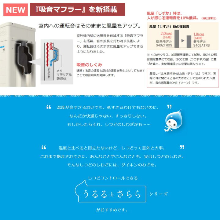 楽天市場】廃番【】◎ﾀﾞｲｷﾝ《S283ATRS-W》 (F283ATRS-W + R283ARS) 10 