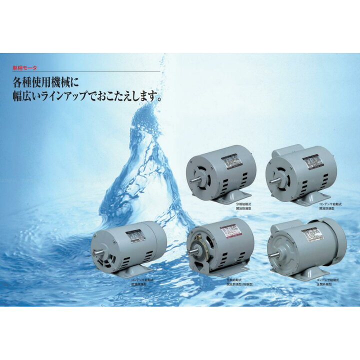 日東電工 単相モーター EFOUP-KQN 4P 0.75kw (単相100V200V/0.75kW 