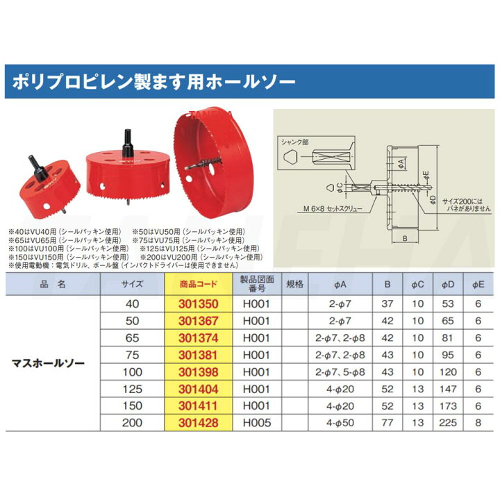 楽天市場】◎ﾀｷﾛﾝｼｰｱｲ : ﾎﾟﾘﾌﾟﾛﾋﾟﾚﾝ製ます用ﾎｰﾙｿｰ 200 (301428) H005 