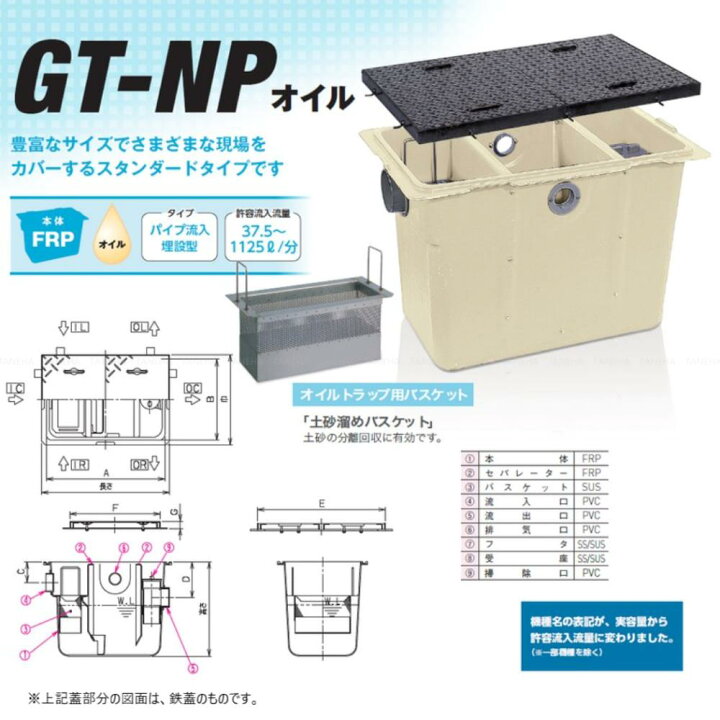 前澤化成工業 SUS ｵｲﾙﾄﾗｯﾌﾟ 82Pｵｲﾙ 前沢 重荷重