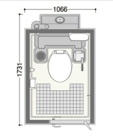⊥・ハマネツ屋外ユニット エポックトイレ ポンプ式簡易水洗 洋式:TU-EP1F4W-C∴∴