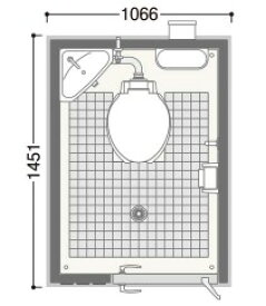 ⊥・ハマネツ屋外ユニット エポックトイレ 水洗 洋式：TU-EP1W-T∴∴