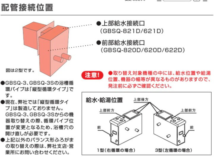 楽天市場】⊥・ﾉｰﾘﾂ GBSQ-620D-都市ｶﾞｽ (13A.12A) 6.5号本体 () : ｶﾞｽ 