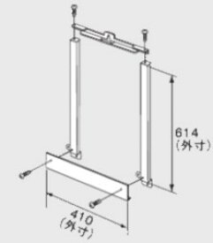 ノーリツ PS金枠セット OLD-Gキユウ部材:PK-D410NR (0702135)∴∴