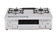 ⊥・パロマ PA-S46H-L LPGプロパン (87059-020) : テーブルコンロ 水無し片面焼ホワイト トップ ∴Paloma