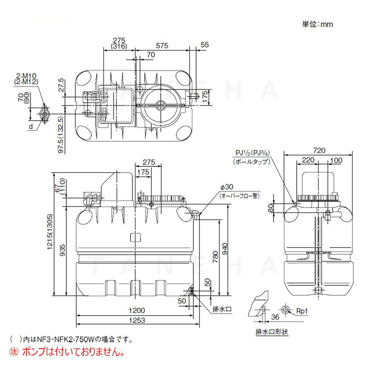 楽天市場】【地域に拠りあす楽 在庫あり】川本製作所 TAB-50 : ｶﾜｴｰｽ用 