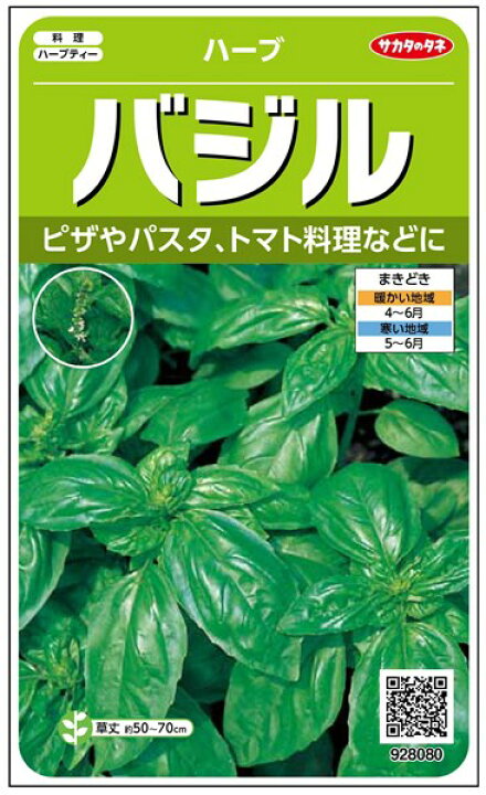 楽天市場 ハーブ 種 スイート バジル サカタのタネ 小袋 粒数目安1535粒 種兵ネットショッピング