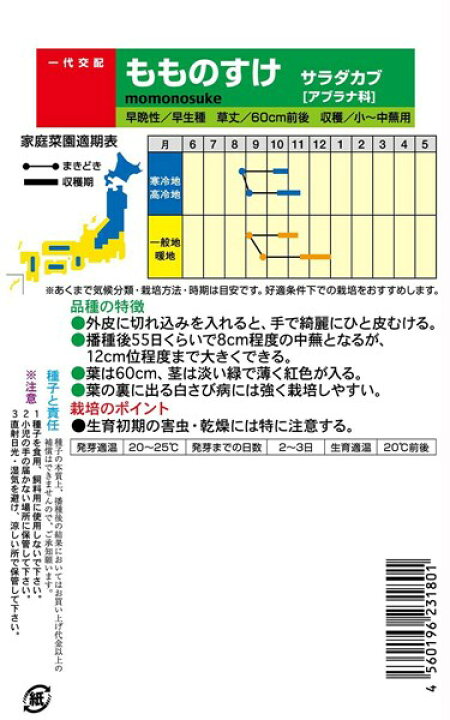 楽天市場 赤カブ 種 もものすけ ナント種苗 小袋 1ml 種兵ネットショッピング