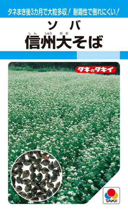 楽天市場 ソバ 種 信州大そば Aty703 タキイ種苗 2l 種兵ネットショッピング