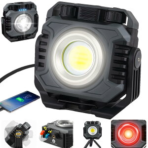 LED������ ��Ɠ� COB���C�g 6000mAH 4000LM �����P�x �����d���@�\ ���ʏƖ����[�h USB�[�d�� IPX6�h�� ���̓}�O�l�b�g �t�b�N�t�� ���@�\�����^�� ���^�y�� ���o�C���o�b�e���[�@�\ ��ԍ�� ���