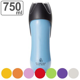 給水器 ループ ステンレスボトル L 750ml 犬 散歩 ペット用 （ 給水ボトル ペット専用 水筒 水 ボトル 水飲みボウル おしゃれ カラビナ付き ）