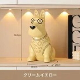 卓上オブジェ 置物 セラミック 犬 ティッシュボックス リビングルーム コーヒーテーブル 陶器製 ベッドルーム おしゃれ アニマル 動物 かわいい 贈り物 プレゼント ユニーク ティッシュケース イン