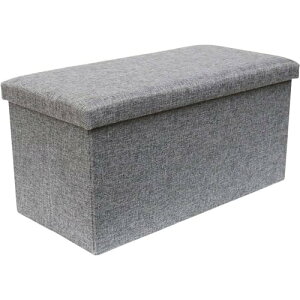 収納スツール ベンチ 折りたたみ 幅76×奥行38×高さ35cm 耐荷重150kg 大容量 収納ボックス スツール 踏み台 オットマン ボックススツール リビング 玄関 寝室 子供部屋 (ブラウン, 1個)