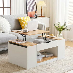 昇降式テーブル 収納付き 昇降式 ローテーブル センターテーブル 収納棚付き コーヒー 折りたたみ 天板昇降 リビングテーブル おしゃれ ちゃぶ台 机 低い 木製 大容量 多機能 高さ調節可能