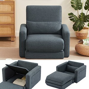 NCjO`FA[ 1l| ֎q RpNg 3way [\t@[ \t@[xbh VO l| \t@ l炵 lp\t@[ ܂ It [t Sofa Bed Single Size (Beige 