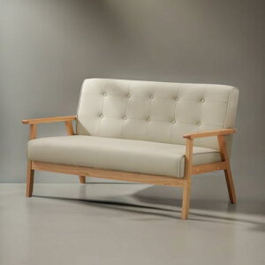 �\�t�@�[ 2�l�|�� ��l�����\�t�@�[ �\�t�@ ��l�|�� �I�t�� ��127cm ���C�� �V�R�� �ؘg �k���� PU���U�[ (Brown ���F �u���E��)