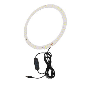 LED�����v�ی` USB�d���|�[�g 3�F���� 3200-6500 K ���i�K���� LED�`�u�������v 25 Cm ���� ���C��