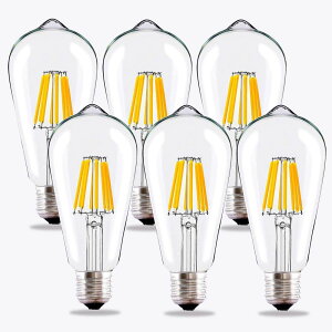 LED GW\d ST64 tBg LEDd E26 (6W) 60W` dF2700K Lz^Cv 360x NLEDd GW\v LED NVbN gd VfApLEDd 