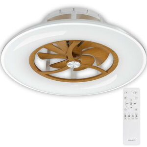 シーリングファンライト 10畳 ファン付き LEDシーリングライト 直径 56CM 4600lm 調光調色 間接照明 メモリー機能 風向切替 サーキュレーター リモコン付き 木目調