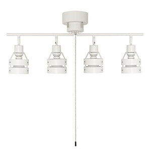 共同照明 シーリングライト 4灯 6畳 8畳 北欧 スポットライト 天井照明LED電球60W形付 調光 調色 リモコン対応 E26 ウッドリング カフェ風 天然木 リビング照明