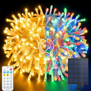 ソーラー イルミネーション 屋外 室内 感謝祭飾り クリスマス ストレート 50m 500球 ホワイト イルミネーションライト おしゃれ 庭 ガーデンライト ツリー led 自宅 店先 電飾 飾りライト