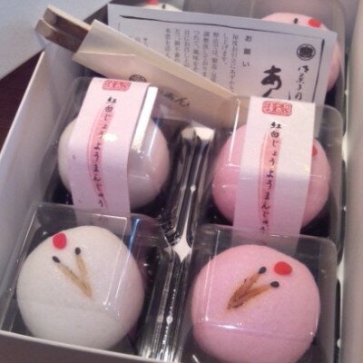 ★鶴の紅白まんじゅう(6個入)【宮参り】【お食い初め】【七五三】【初節句】【十三詣り】【成人式】【結婚式】【出産祝】【内祝】【敬老の日】【還暦】【古希】【喜寿】【傘寿】【米寿】
