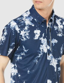 OAKLEY【オークリー】 SKULL　BLEACH GRAPHIC SHIRT BLUE STORM PRINT　 FOA403517