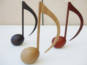 八分音符型ペーパーウェイト【ナラ】【音符】