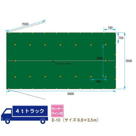 楽天市場】【2トン車用】防水帆布トラックシート 2.7m×4.2m 緑色 耐久 