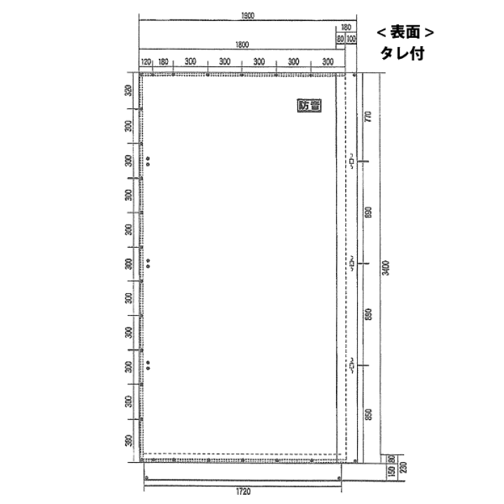楽天市場】工事現場用 防音シート 1.8m×3.4m 2枚セット : タニ工業楽天