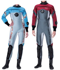 ワールドダイブ ドライスーツ XG1 3.5mm*マルチエラステックス*発熱起毛保温素材*既成サイズ*フロントファスナータイプ*アンクルウエイトプレゼント!