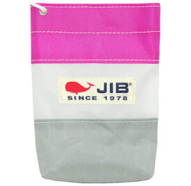 JIB バリットポシェットS　BPSグレー×ピンクホワイトショルダーロープ付W12×H16×D2.5cm　BPS26