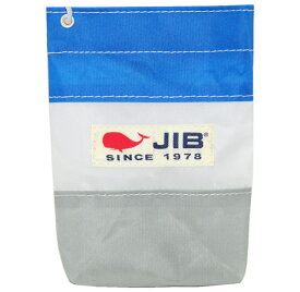 JIB バリットポシェットS　BPSグレー×ロケットブルーホワイトショルダーロープ付W12×H16×D2.5cm　BPS26