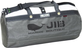 JIB ダッフルバッグMボーダー　DMB　チャコールグレー 57×φ29cm 約37Lポケット付き　DMB236