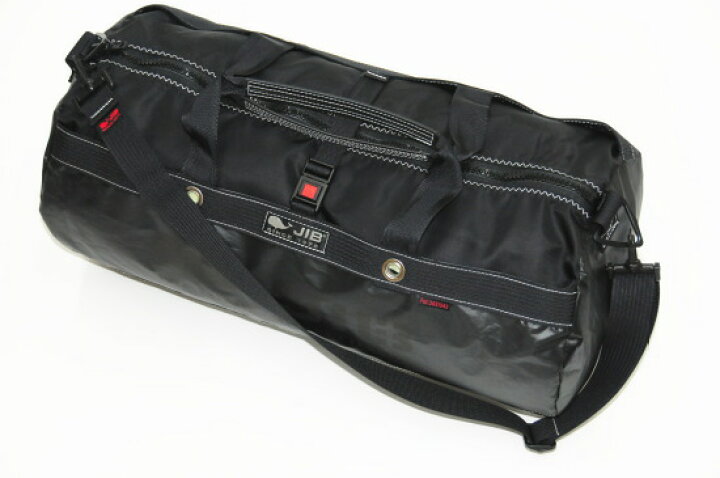 楽天市場】JIB ダッフルバッグMボーダー DMB ブラック 57×φ29cm 約37L 