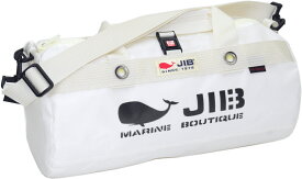 JIB ダッフルバッグSボーダー　DSB　プラパーツ仕様　ホワイト 42×φ22cm 約15L　DSB196