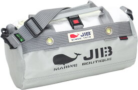 JIB ダッフルバッグSSボーダー　DSSB　モノカラー・グレー W32×φ17cm 約7Lポケット付き　DSSB176