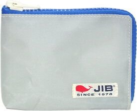 JIB マイクロクラッチラージS　MCS　グレー×ブルーファスナー／白タグ　15×11×1.7cm　MCS32