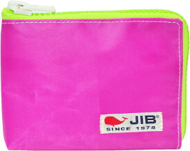 JIB マイクロクラッチラージS　MCS　ピンク×蛍光グリーンファスナー／白タグ　15×11×1.7cm　MCS32