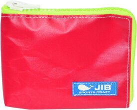 JIB マイクロクラッチラージS　MCS　レッド×蛍光グリーンファスナー／ブルータグ　15×11×1.7cm　MCS32