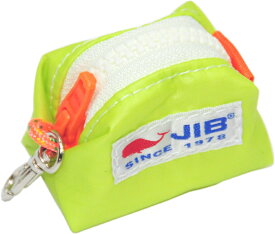 JIB スピンナッツ　SC-SPN　ライムグリーン×ホワイトファスナー（オレンジ）7×4×4cm　SC-SPN23