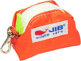 JIB スピンナッツ　SC-SPN　オレンジ×ホワイトファスナー（蛍光グリーン）7×4×4cm　SC-SPN23