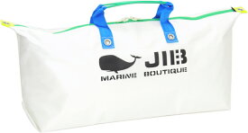 JIB テニスバッグ　TN　ホワイト×ブルーハンドル75×36×18cm3つ仕切りの吊り下げポケット付き　TN158